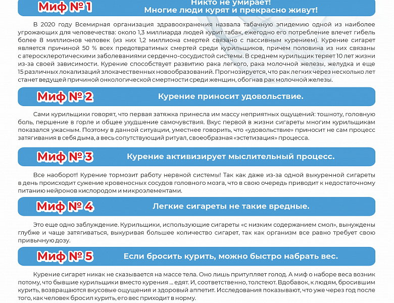 Неделя отказа от табака с 25 по 31 мая 2026 года
