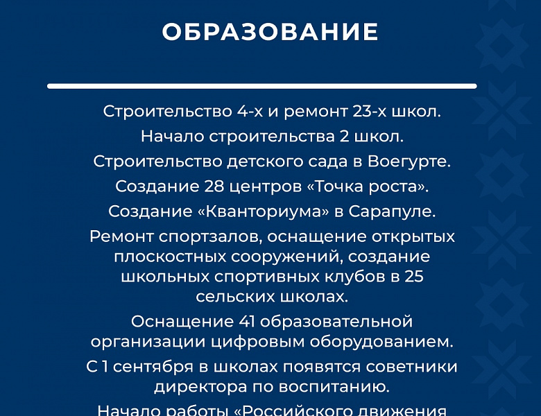 Планы Удмуртской Республики на 2023