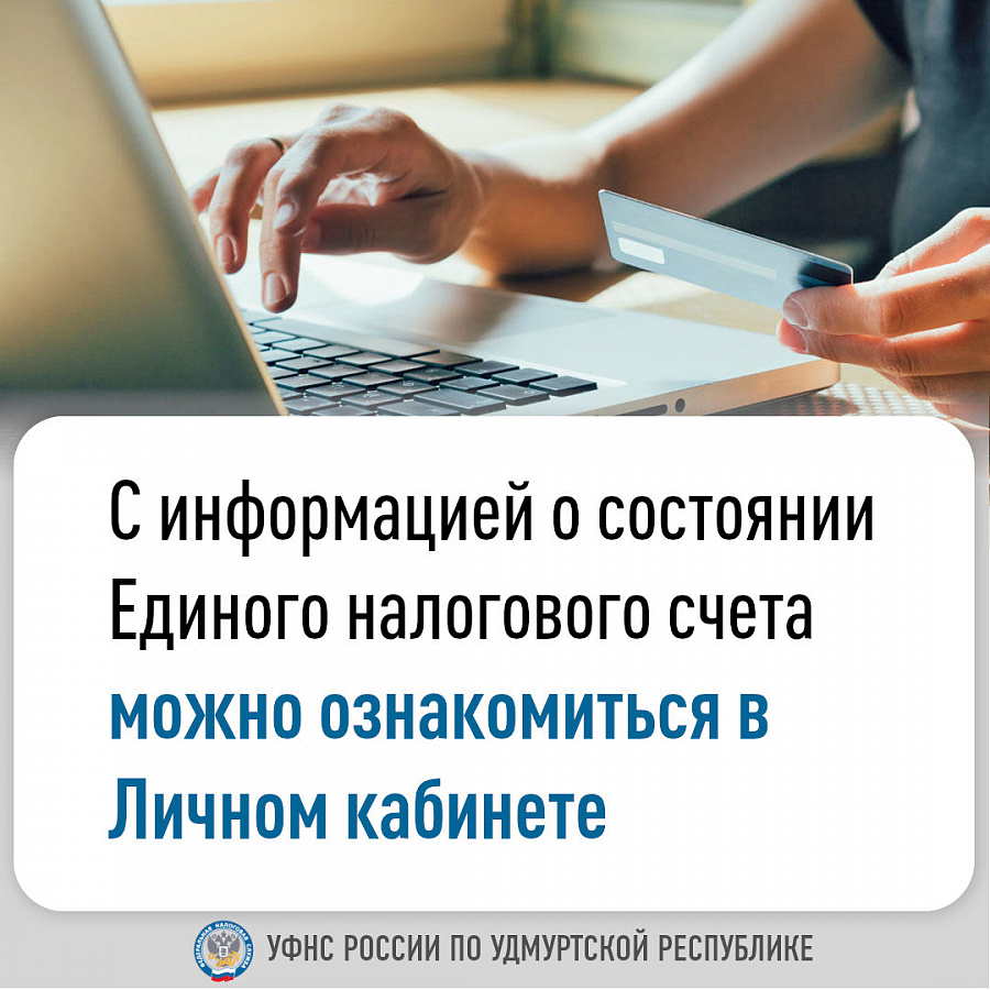 С информацией о состоянии Единого налогового счета можно  ознакомиться в Личном кабинете